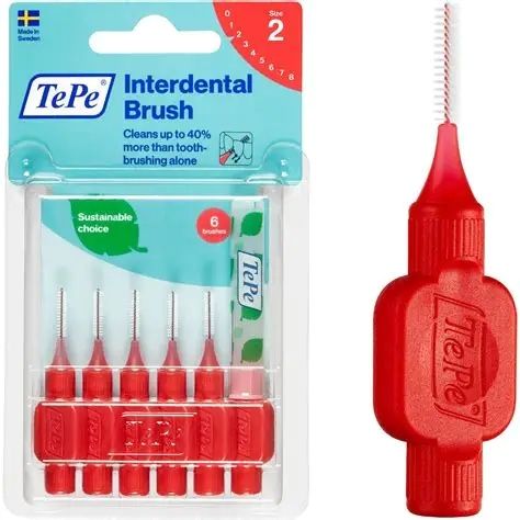 TEPE INTERDENTAL BRUSH SIZE 2 - 6 BRUSHES