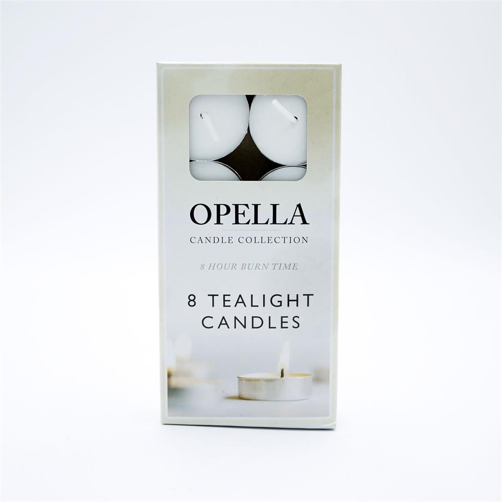 TEA LIGHTS OPELLA 8 TEALIGHT CANDLES - 1