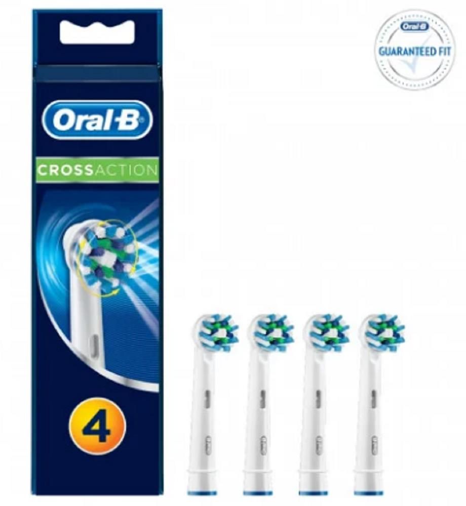ORAL-B CROSS ACTION BRUSH HEADS - 4 PACK
