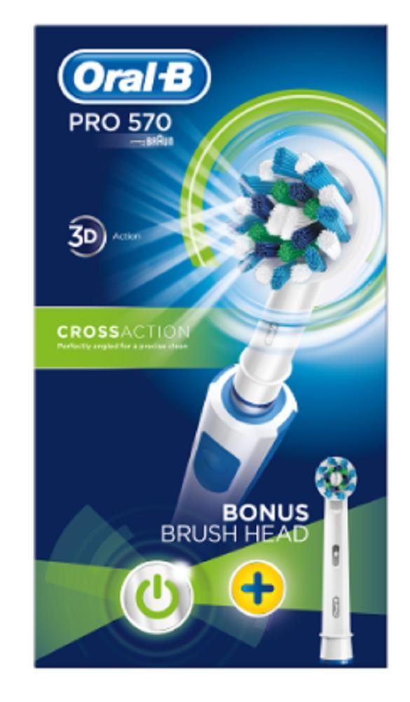 ORAL-B PRO 570 CROSS ACTION BRUSH - 1 UNIT
