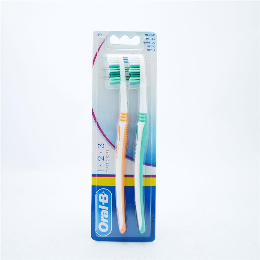 ORAL B CLASSIC CARE 1 2 3 MEDIUM - 1