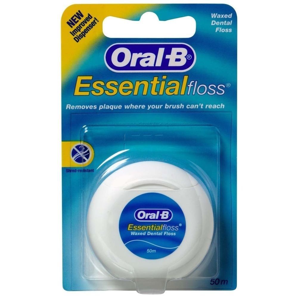 ORAL B DENTAL FLOSS ESSENTIAL WAXED 50M - 1 PACK