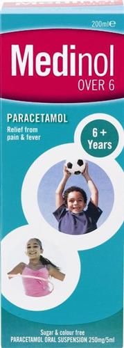 PARACETAMOL SUSPENSION 6+YEARS PLUS 250MG/5ML - 200 ML