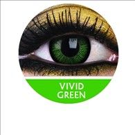 PHANTASEE FASHION COLOURED CONTACT LENS ( VIVID GREEN ) - 1 PAIR