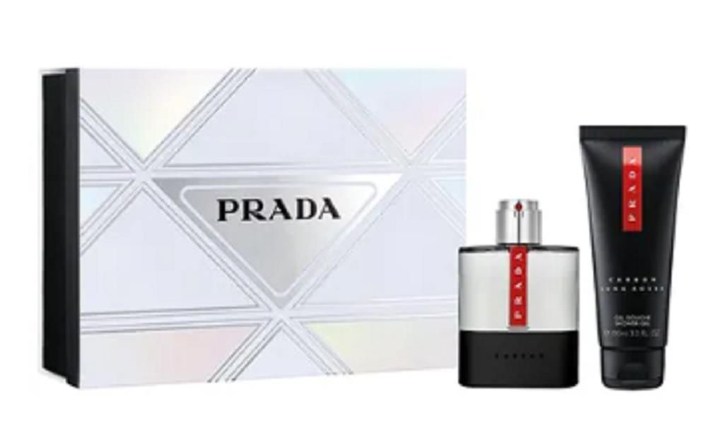 PRADA LUNA ROSSA CARBON SET 50ML EAU DE TOILETTE SPRAY+100ML SHOWER GEL - 1 SET