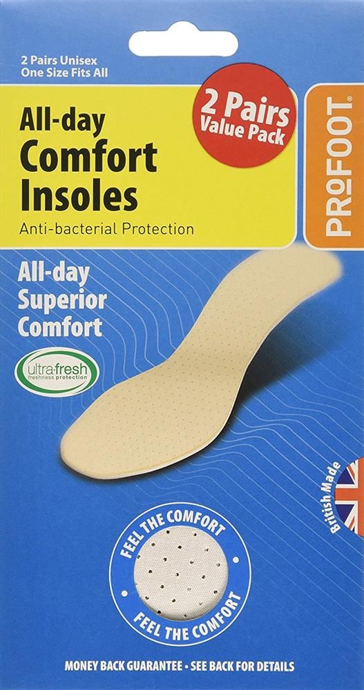 PROFOOT ALL-DAY COMFORT INSOLES ANTI-BACTERIAL PROTECTION - 1 PAIR