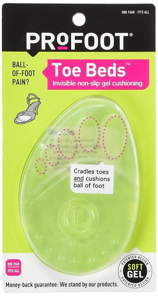 PROFOOT TOE BEDS INVISIBLE ADVANCED GEL CUSHIONING (WOMWN) - 1 PAIR