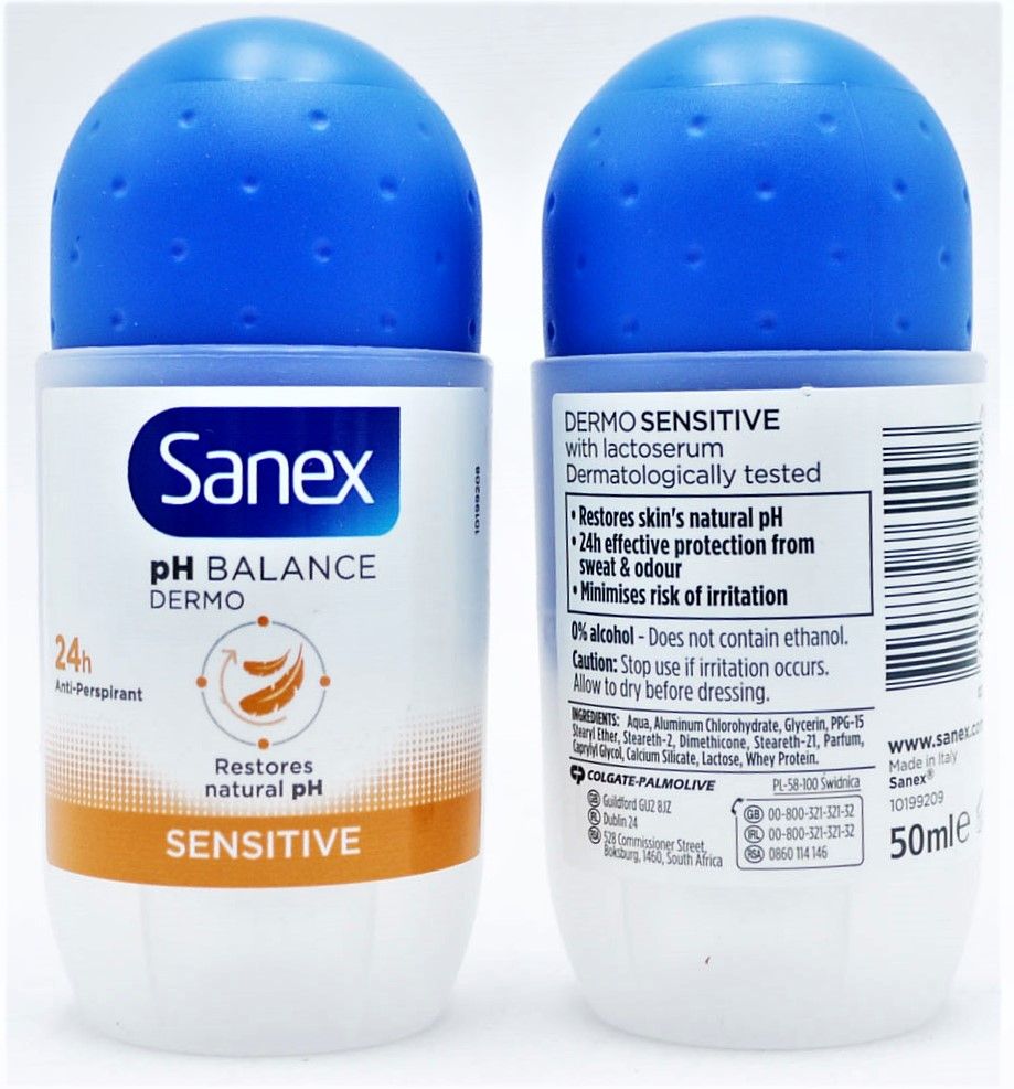 SANEX ROLL ON DERMO SENSITIVE - 50ML