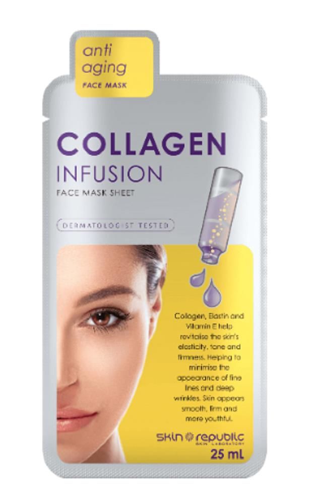 SKINREPUBLIC COLLAGEN INFUSION BIODEGRABLE SHEET MASK - 1
