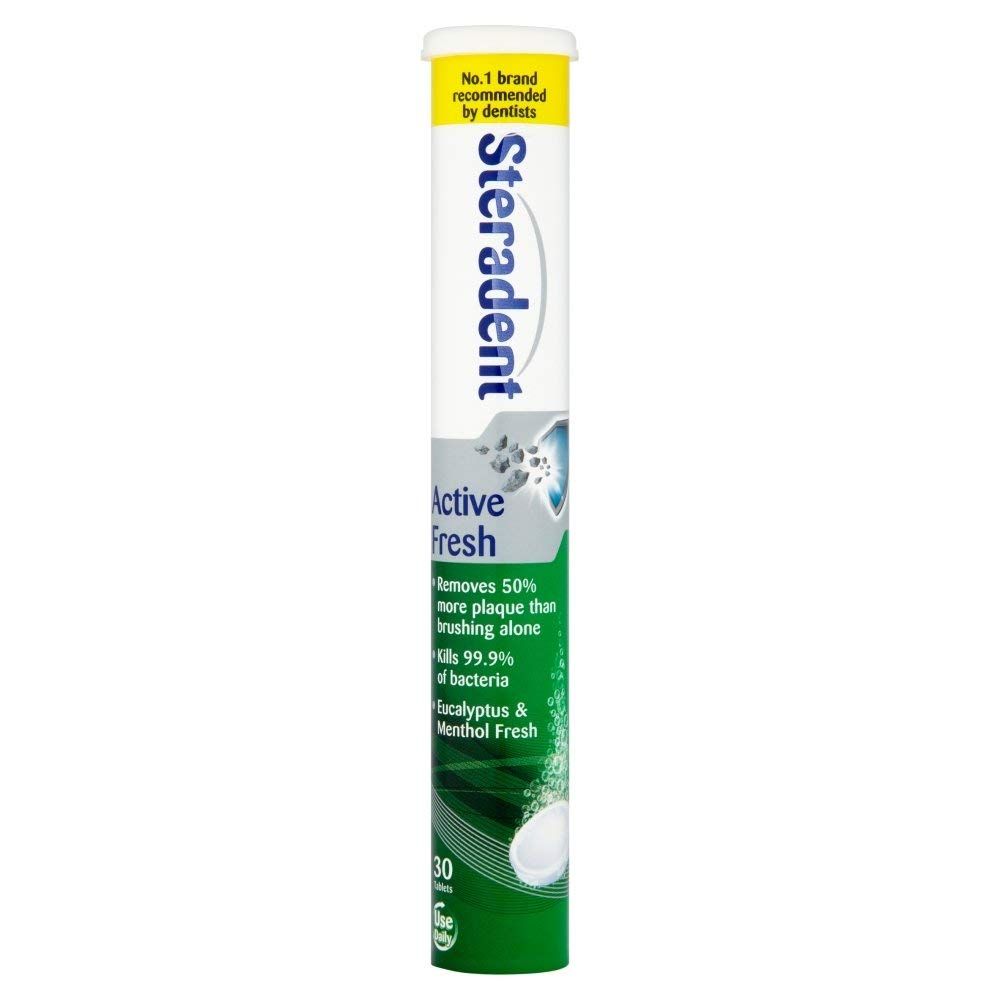 STERADENT DENTURE CLEANING ACTIVE FRESH 30TABS DENTURE CLEANING - 30 TABS