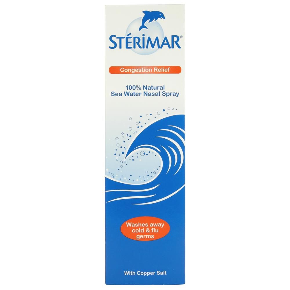 STERIMAR CONGESTION RELIEF COLD & FLU SEA WATER NASAL SPRAY 100ML - 100ML