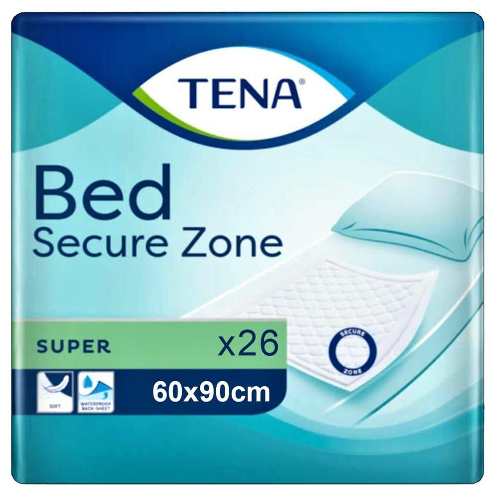 TENA BED SECURE ZONE SUPER 26 PADS 60*90 - 1