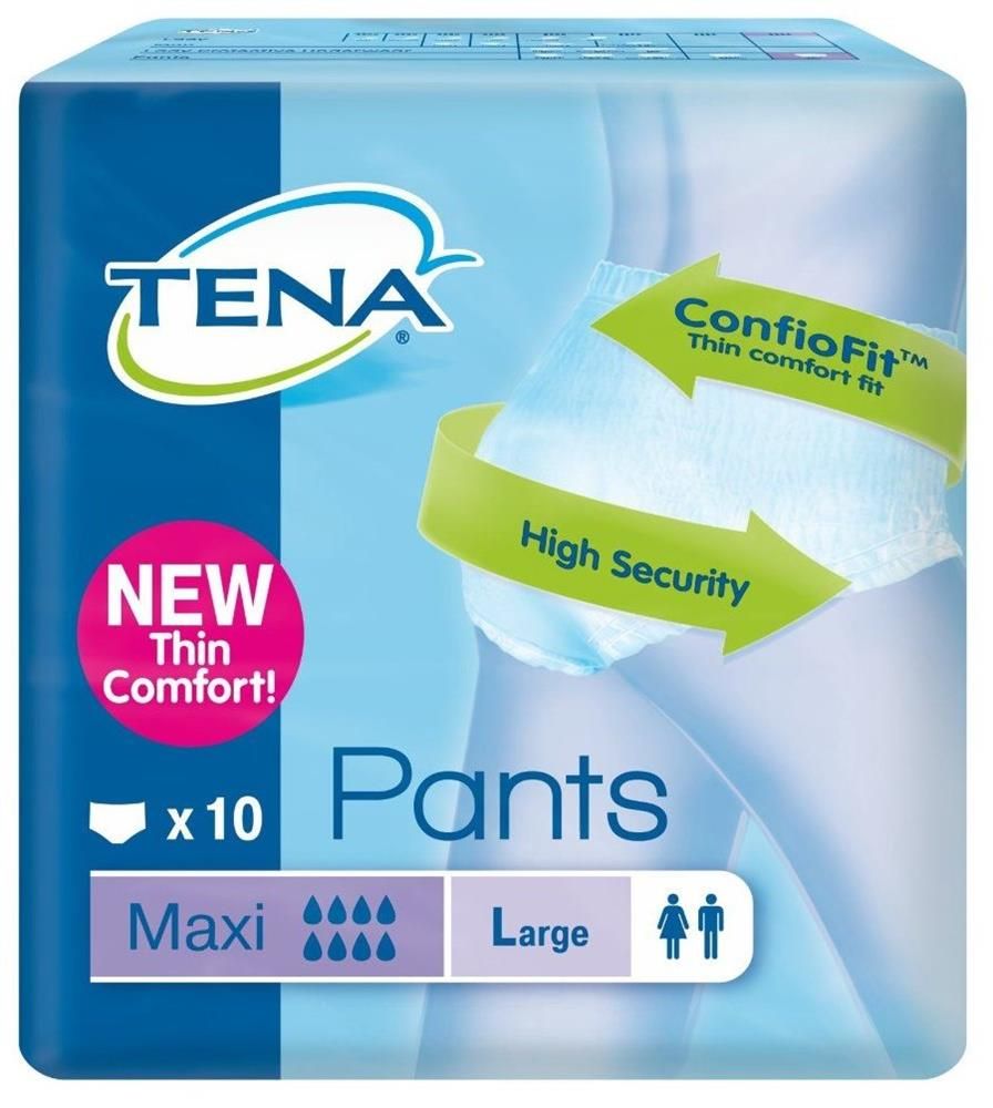 TENA UNISEX PANTS MAXI LARGE - 10