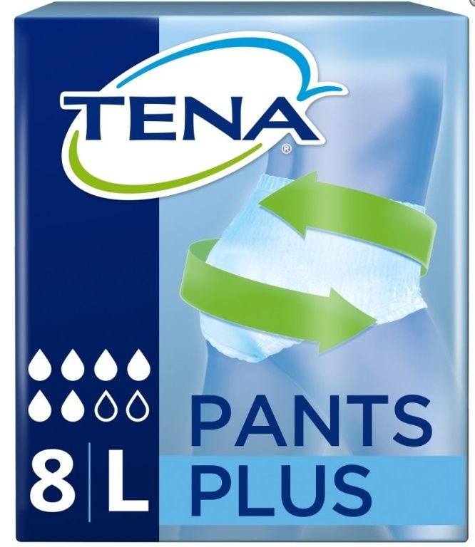 TENA UNISEX PANTS PLUS LARGE 100-135 CM * 8 - 8 PANTS