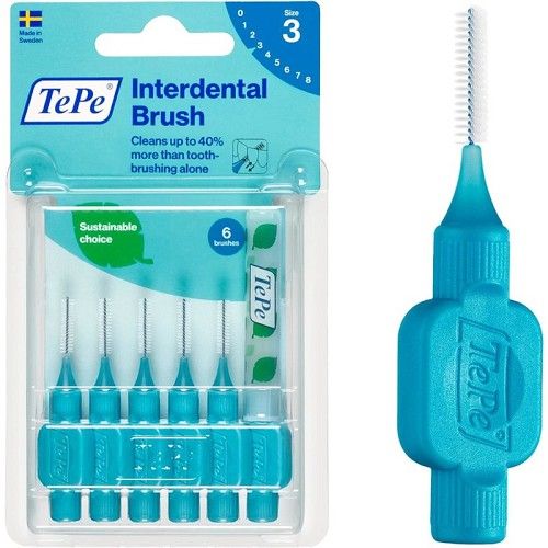 TEPE INTERDENTAL BRUSH SIZE 3 - 6 BRUSHES