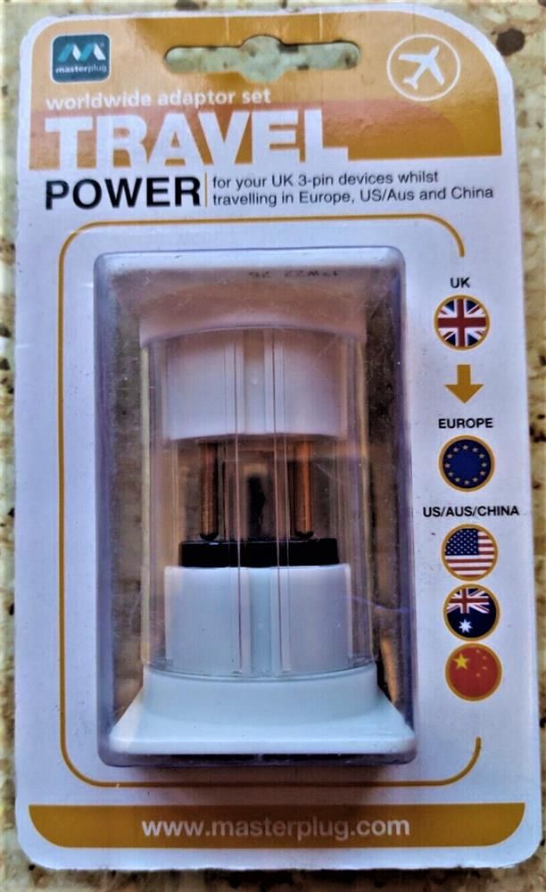 TRAVEL POWER ADAPTOR -EUROPE- USA-AUS-CHINA - 