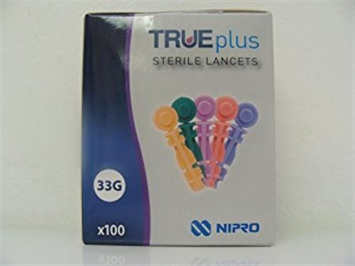 TRUEPLUS STERILE LANCETS 33G - 100 PCS