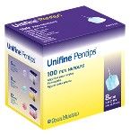 UNIFINE PENTIPS 100 PEN NEEDLES 8MM X 31G SHORT - 100