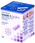 UNISTIK 3 COMFORT 100 -DEPTH 28G/1.8MM SINGLE USE SAFTY LANCET - DIABETIC- GLUCOCARE 100PC - 100