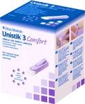 UNISTIK 3 COMFORT 50 -DEPTH 28G/1.8MM SINGLE USE SAFTY LANCET - DIABETIC- GLUCOCARE 50 PCS - 50