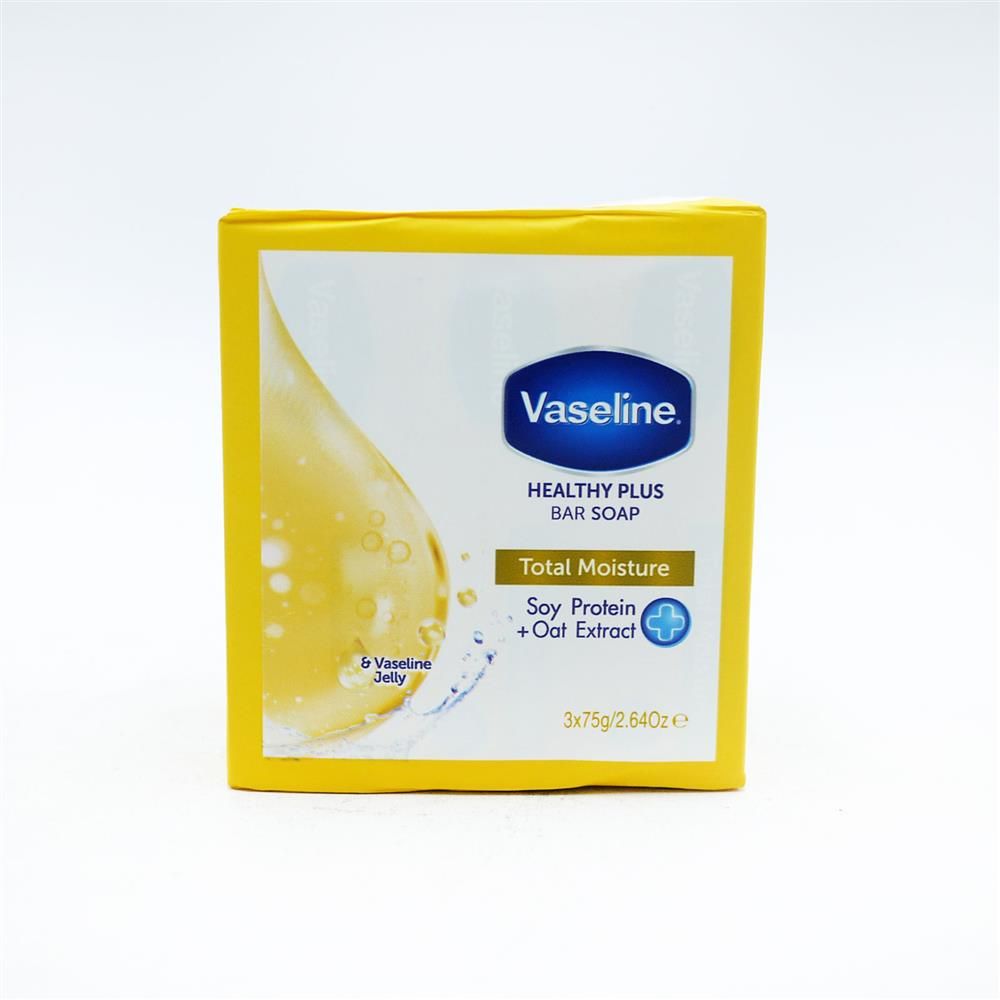 SOAP 3 PACK VASELINE SOAP TOTAL MOISTURE (3 X75G) - 1