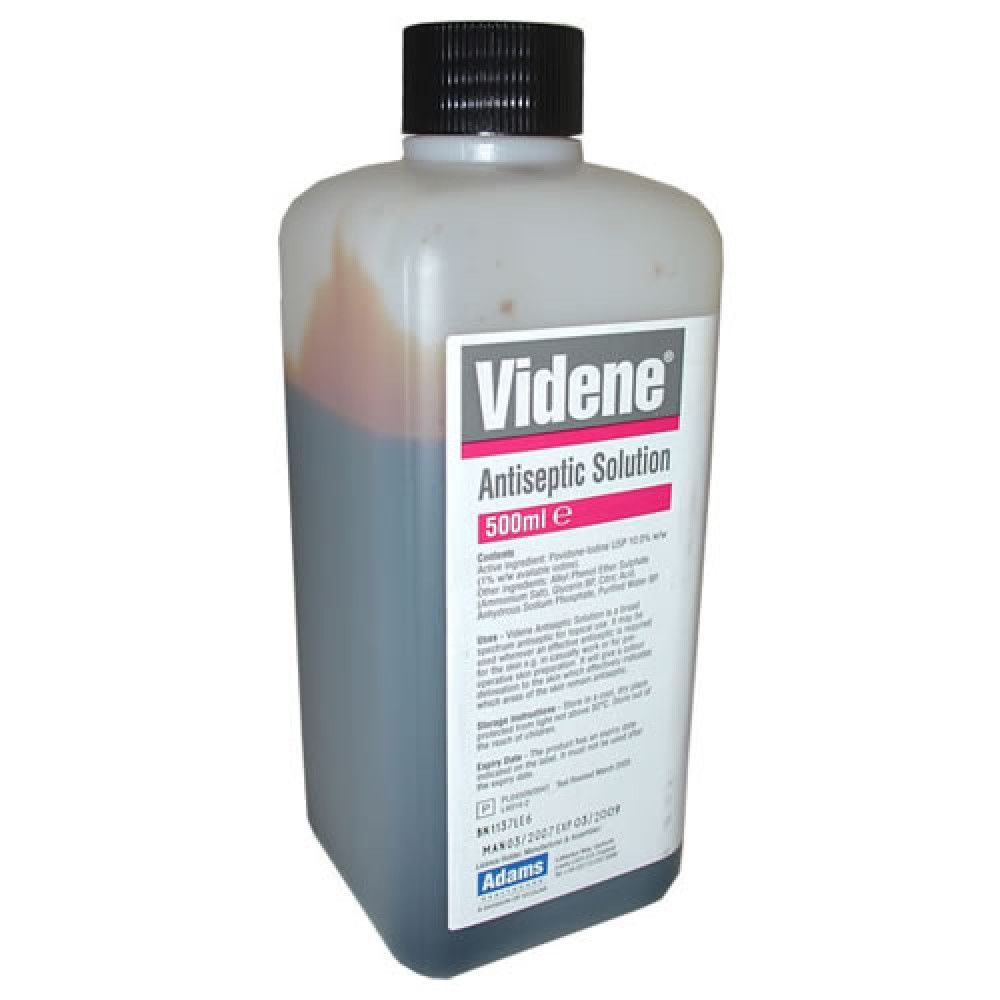 VIDENE ANTISEPTIC SOLUTION - 500 ML