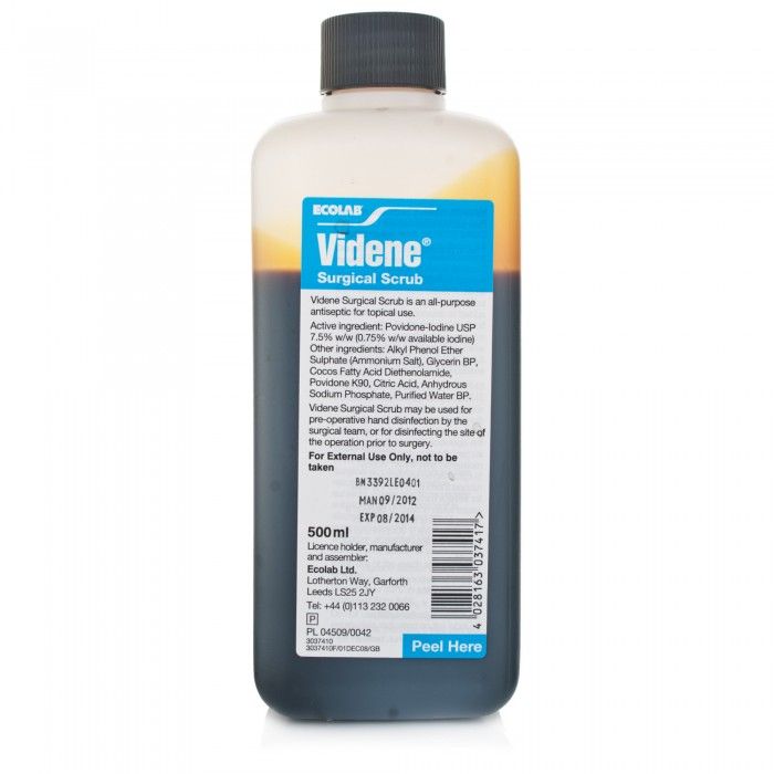VIDENE SURGICAL SCRUB - 500ML