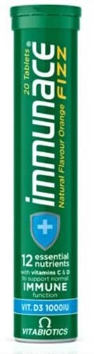 VITABIOTICS IMMUNACE FIZZ - 12 NURTRIENTS + D3 1000IU 20 TABLETS - 