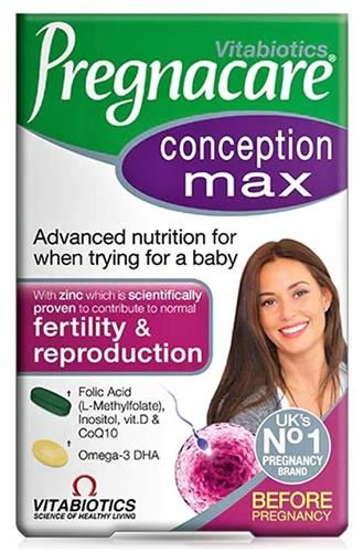 VITABIOTICS PREGNACARE CONCEPTION MAX - FERTILITY & REPRODUCTION VITAMINS - 56 TABS