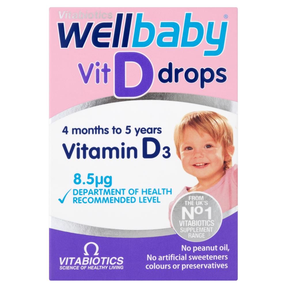 VITABIOTICS WELLBABY VIT D DROPS 4 MONTH TO 5 YEARS - 30ML