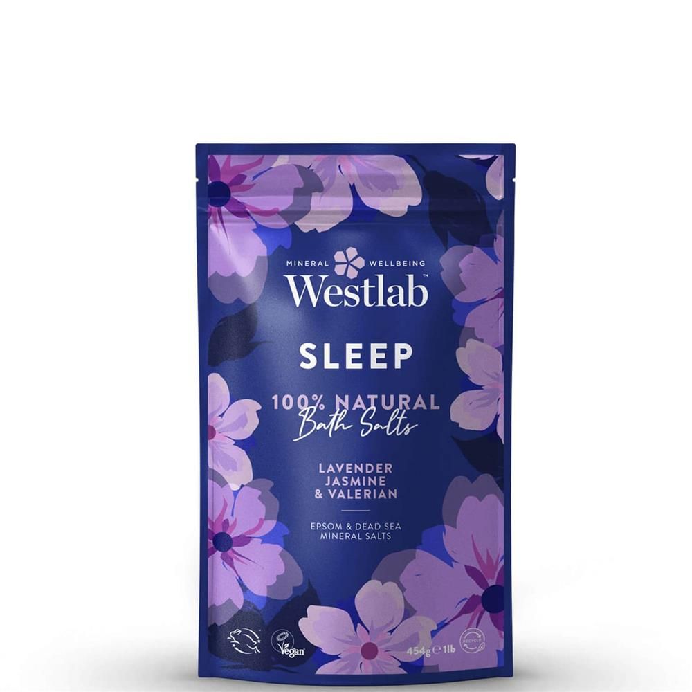 WESTLAB SLEEP -BATH SALTS LAVENDER JASMINE - 454G