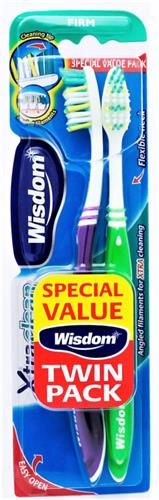 WISDOM TOOTH BRUSH TWIN PACK XTRA CLEAN FIRM - TWIN PACK